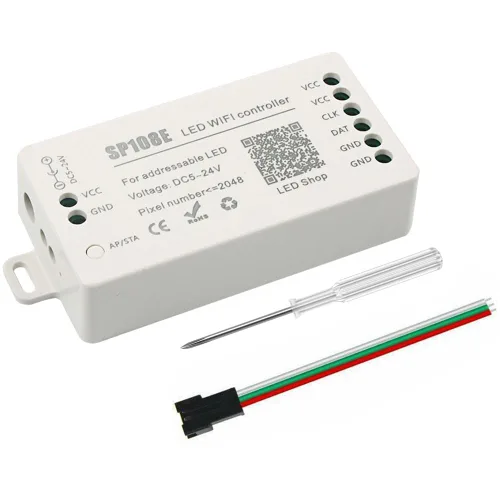 Vista 7 de VIPMOON Controlador LED Bluetooth de música SP107E para luces LED direccionables WS2812B WS2811 WS2813 WS2815 SK6812