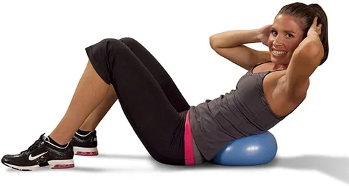 Vista 3 de ZJchao PVC Yoga Ball Mini Fitness Ball Explosion Proof Balance Yoga Ball for Home Office Gym Workout Strengthen Tone Muscles Improve Balance