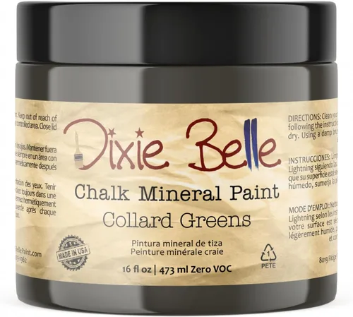 Vista 22 de Pintura para muebles con acabado de tiza Dixie Belle Paint Company - Amatista (4oz) - Pintura mineral de tiza chic púrpura profundo mate