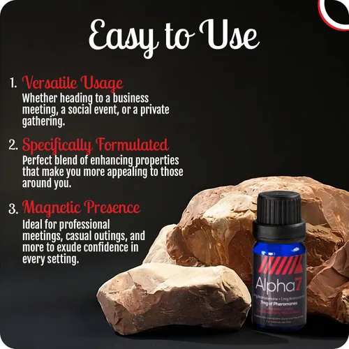 Vista 5 de Alpha 7 producto de feromonas para hombre sin perfume