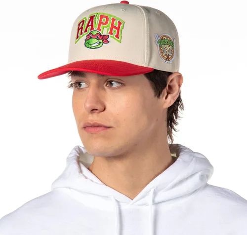 Vista 2 de Nickelodeon - Gorra clásica precurve bordada para hombre, diseño de tortugas ninja