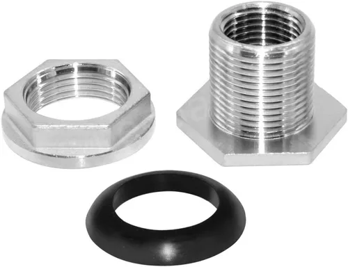 Vista 5 de 1/2 "NPT Pig Pig Alimentador de agua de acero inoxidable automático bebedor de agua con conector de tanque de agua de mamparo
