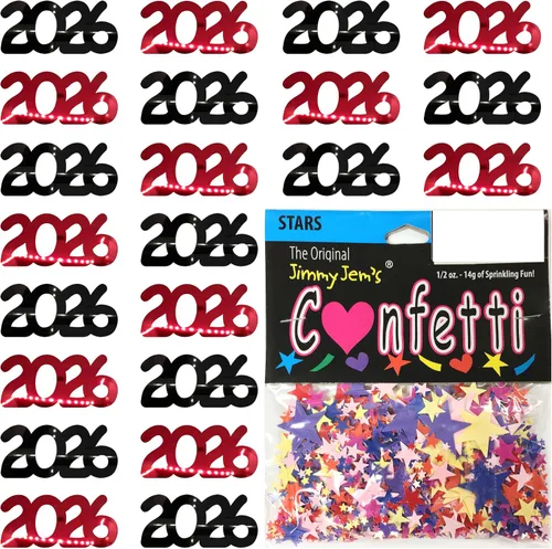 Vista 33 de Confetti Year 2023 Blue Royal, Orange Combo - 2 bolsas de media onza (1 oz)