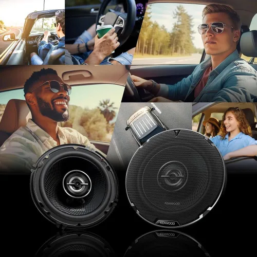 Vista 4 de Kenwood KFC-1696PS - Altavoces de coche de 2 vías de 6.5 pulgadas con potencia máxima de 320 vatios (par)