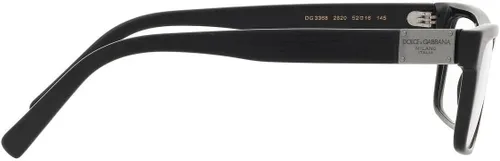 Vista 4 de Dolce & Gabbana DG3368 2820 54 Nuevos Gafas para Hombre, Negro pulido