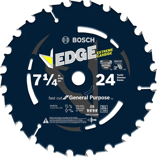 Vista 14 de BOSCH DCB760 - Hoja de sierra circular de 7-1/4 pulgadas con borde de 60 dientes para acabado extrafino