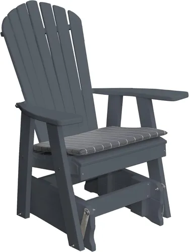 Vista 8 de Furniture Barn USA Poly Adirondack - Silla deslizante color azul Aruba Azul (Aruba Blue)