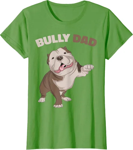 Vista 65 de American Bully Dad Dog Owner Father Funny Men T-Shirt Asphalt Grey