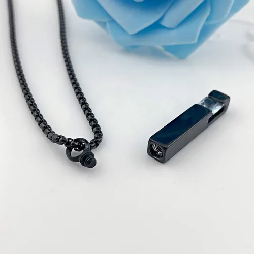 Vista 5 de YOUFENG collar con urna para cenizas, cubos de piedras natales, urna para cenizas humanas, collar de urna de cremación, relicario, recuerdo