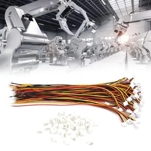 Vista 3 de 50pcs ZH 0.059 in Conectores, 5.9 in Largo 3PIN Enchufe Hembra 28AWG Pigtails Cable para Conexión Eléctrica LED