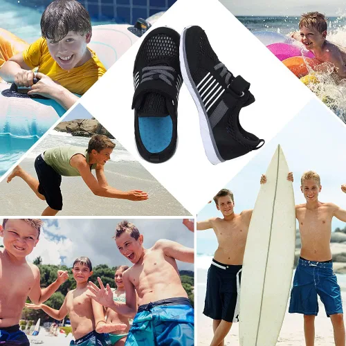 Vista 7 de CIOR Zapatos acuáticos para niños y niñas, tenis deportivos ligeros (niños pequeñosniños grandes)