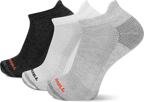 Vista 19 de Merrell Paquete de 3 calcetines de senderismo para mujer (pestaña de corte bajo/cuarto/tripulación)