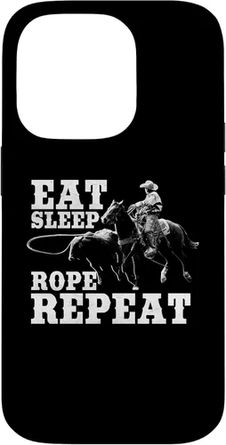 Vista 17 de Team Roping Funny Rodeo Cowboy Cowgirl Horse Riding Roper Case for iPhone 17
