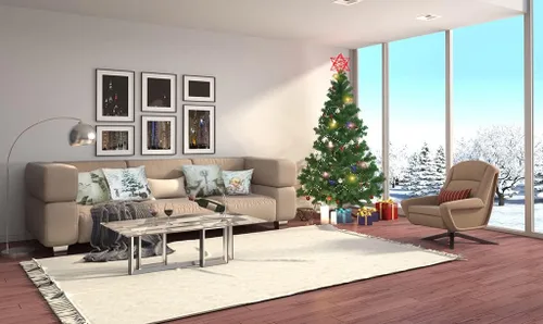 Vista 6 de Funda de almohada decorativa de Navidad, 18 x 18 pulgadas, diseño de muñeco de nieve, conejo, ciervo, plateado, juego de 4 fundas de almohada Hola