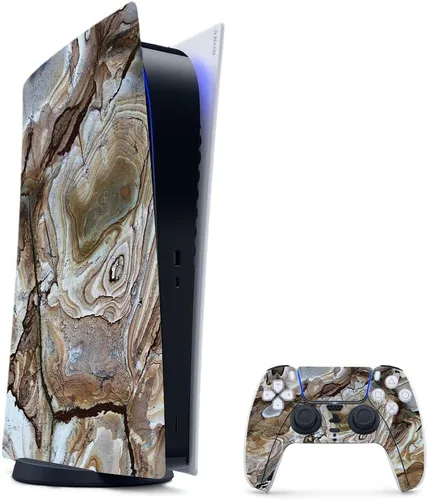 Vista 62 de MightySkins - Skin para juegos para PS5 / Playstation 5 Bundle – Mármol ámbar Envoltura protectora de vid Fácil de aplicar y cambiar