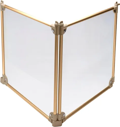 Vista 6 de Front Row Corralito plegable para perros, duradero y portátil, para hacer ejercicio, descansar y jugar, paneles de valla transparentes con varillas