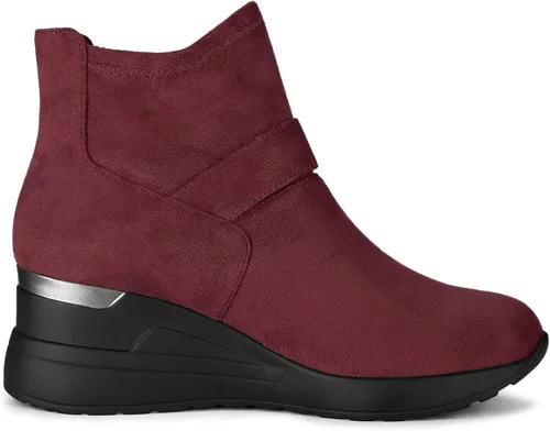 Vista 7 de Allegra K Botas de tobillo con plataforma y puntera redonda para mujer