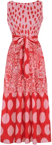 Vista 4 de Fragarn Summer Maxi Dress for Women, Fashion Women's Dot Print Sleeveless Casual Round Neck Maxi Dress