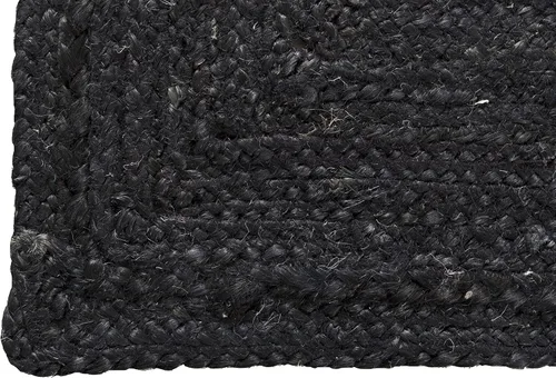 Vista 6 de Madhu International Camino de mesa de yute natural, alfombra rectangular tejida a mano de larga duración, hecha de material de yute para entradas