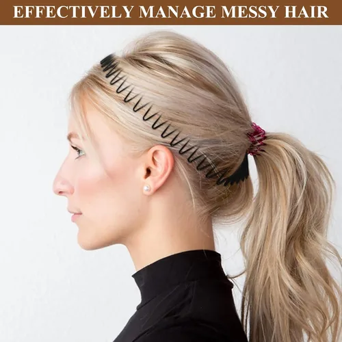 Vista 5 de Soft 'N Style Diademas flexibles elásticas para mujeres (3 unidades, color negro)