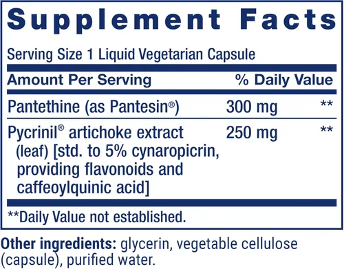 Vista 3 de Life Extension CHOL-Support, ayuda a mantener el colesterol ya saludable, la salud del corazón, extracto de hoja de alcachofa, pantetina de vitamina
