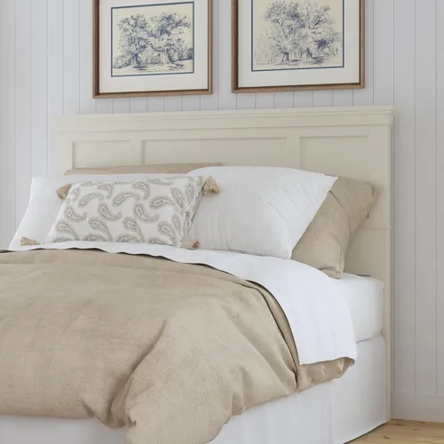 Vista 7 de Homestyles Cabecero Queen Nápoles blanco roto Blanco hueso