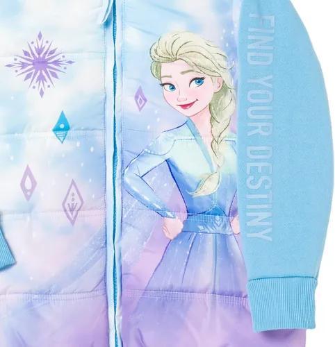 Vista 6 de Disney Frozen Elsa - Chaleco con cremallera para niñas de 2 a niños pequeños