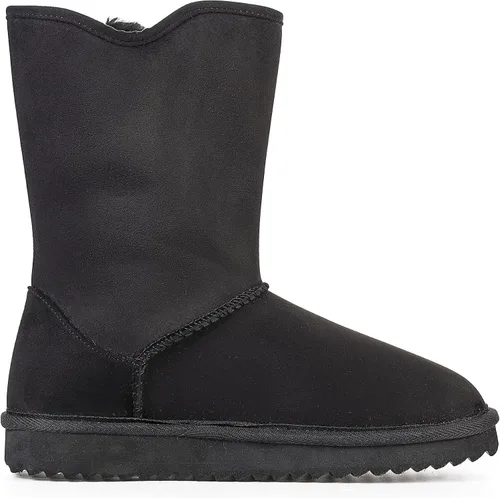 Vista 4 de KRABOR Womens Suede Snow Boots Mid-Calf Winter Shoes with Side Bows