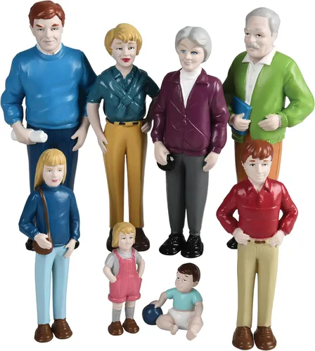 Vista 11 de Cre8tive Minds Juego de Simulación Familias Multiculturales, Figuras de Juguete Diversas para Niños, Detalles Realistas, Juguetes de Aprendizaje