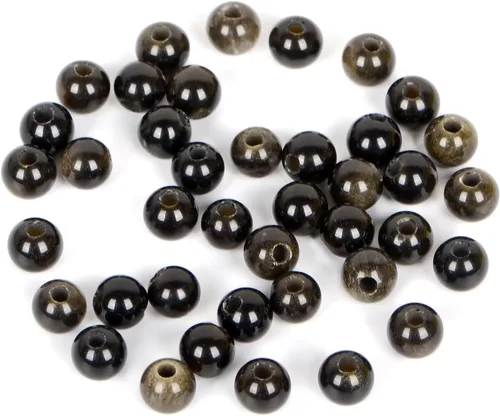 Vista 28 de AD Beads Cuentas de gema natural de 8 mm redondas sueltas con gran agujero de 2,5 mm, 40 piezas (turquesa africana)