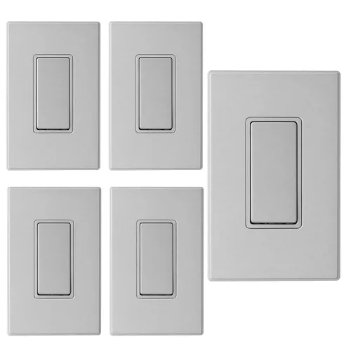 Vista 34 de Elegrp Interruptor de luz, 3 vías, 15 amperios, 120-277 voltios, reemplazo de pared de paleta basculante, corriente alterna, autopuesta a tierra