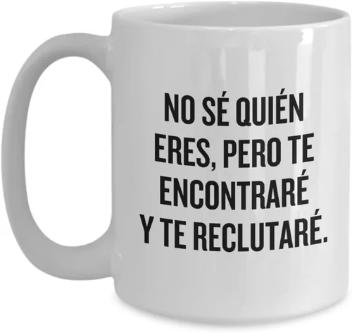Vista 3 de Taza Divertida para RR. HH. Taza de Café para Recursos Humanos Regalo para Gerente de Recursos Humanos Te Encontraré y te Reclutaré