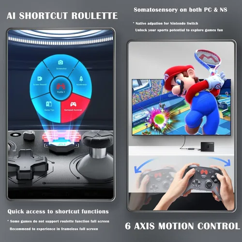 Vista 7 de BEITONG Zeus 2 Elite Wireless Controller - Hall Effect Triggers, Optical Buttons, 1000Hz Polling, 1000mAh, Multi-Platform for PCNSiOSAndroid
