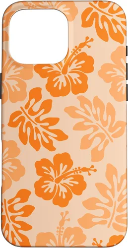 Vista 19 de Orange Hibiscus Y2K Tropical Floral Hawaiian Flowers Pattern Case for iPhone 17