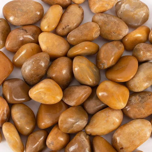 Vista 9 de 5 libras aprox. 130 piedras de río para plantas, piedras pulidas decorativas naturales para macetas, rocas suculentas, grava de acuario