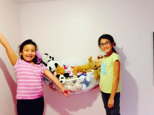 Vista 3 de Baby Buddy Up and Away - Organizador de almacenamiento de hamacas de animales de peluche para niños, organizadores y almacenamiento para artículos