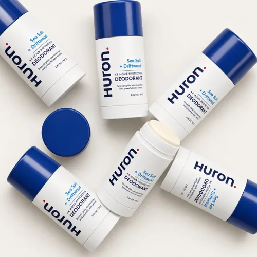 Vista 8 de Huron Desodorante sin aluminio: Citrus + Eucalyptus, (barra de 3.2 oz)
