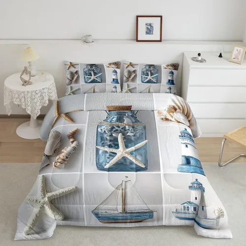 Vista 10 de Erosebridal Juego de edredón de perezoso tamaño individual, bonito edredón de plumón de perezoso en árbol para niños y niñas, juego de ropa de cama