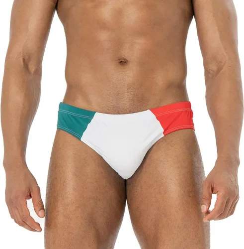 Vista 26 de AIMPACT Traje de baño de secado rápido de los hombres impresos con cordón