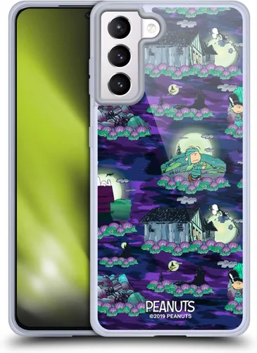 Vista 108 de Head Case Designs Funda de gel Spooktacular con licencia oficial de Peanuts Linus y Snoopy [protección de grado militar] compatible con Google Pixel