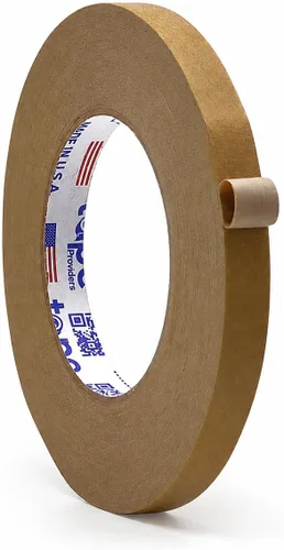 Vista 14 de WOD PFKT7 - Cinta de sellado de cartón con parte trasera plana, 1 pulgada x 60 yardas, para embalaje, mudanza, envío o cajas de almacenamiento