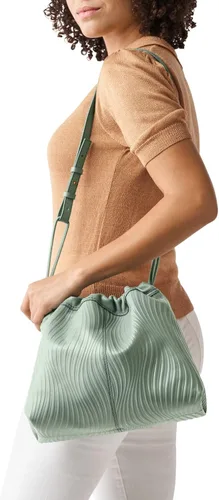 Vista 5 de Fossil Gigi - Bolso de hombro de piel con cordón para mujer