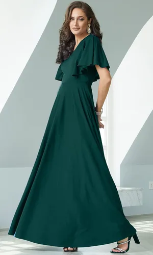 Vista 2 de KOH KOH Vestido largo y elegante para dama de honor cóctel modesto
