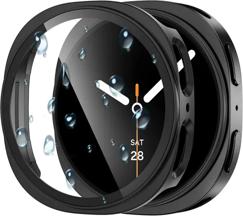 Vista 12 de Goton - Funda impermeable para Samsung Galaxy Watch 5 y 4 y FE, protector de pantalla de 40 mm con vidrio templado, 1 paquete de funda dura de PC