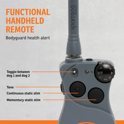 Vista 4 de SportDOG FieldSentinel 825 - Entrenador remoto con alertas de salud de guardaespaldas, monitorea la frecuencia cardíaca y el esfuerzo - Entrenador