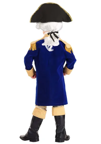 Vista 2 de Disfraz Infantil de George Washington para Niños Pequeños Multicolor
