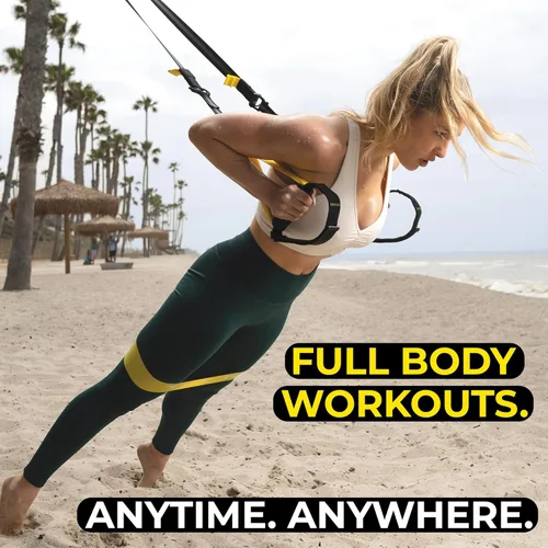 Vista 2 de TRX Entrenador de suspensión todo en uno + TRX Training Membresía bajo demanda de 6 meses