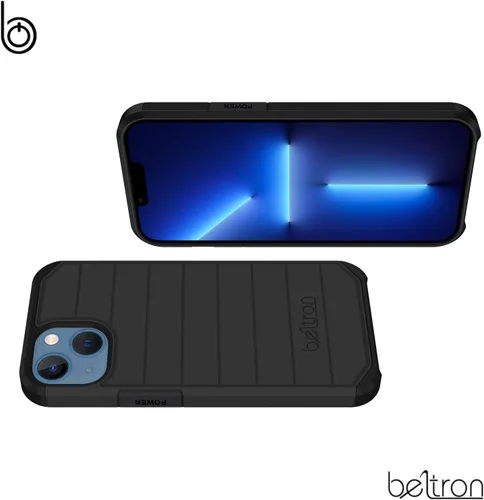 Vista 7 de BELTRON Funda con clip para cinturón para iPhone 14, iPhone 13, funda híbrida delgada de protección completa y funda de clip de cinturón giratoria