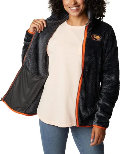 Vista 5 de Columbia Chaqueta de sherpa Collegiate Fire Side II con cierre completo para mujer
