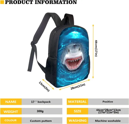 Vista 5 de Bulopur Bolsas escolares de fútbol, juego de 3 piezas para adolescentes, niños y niñas, lonchera de fútbol Blue Lightning para escuela primaria